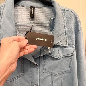 Women's Blue Button Down Shirt